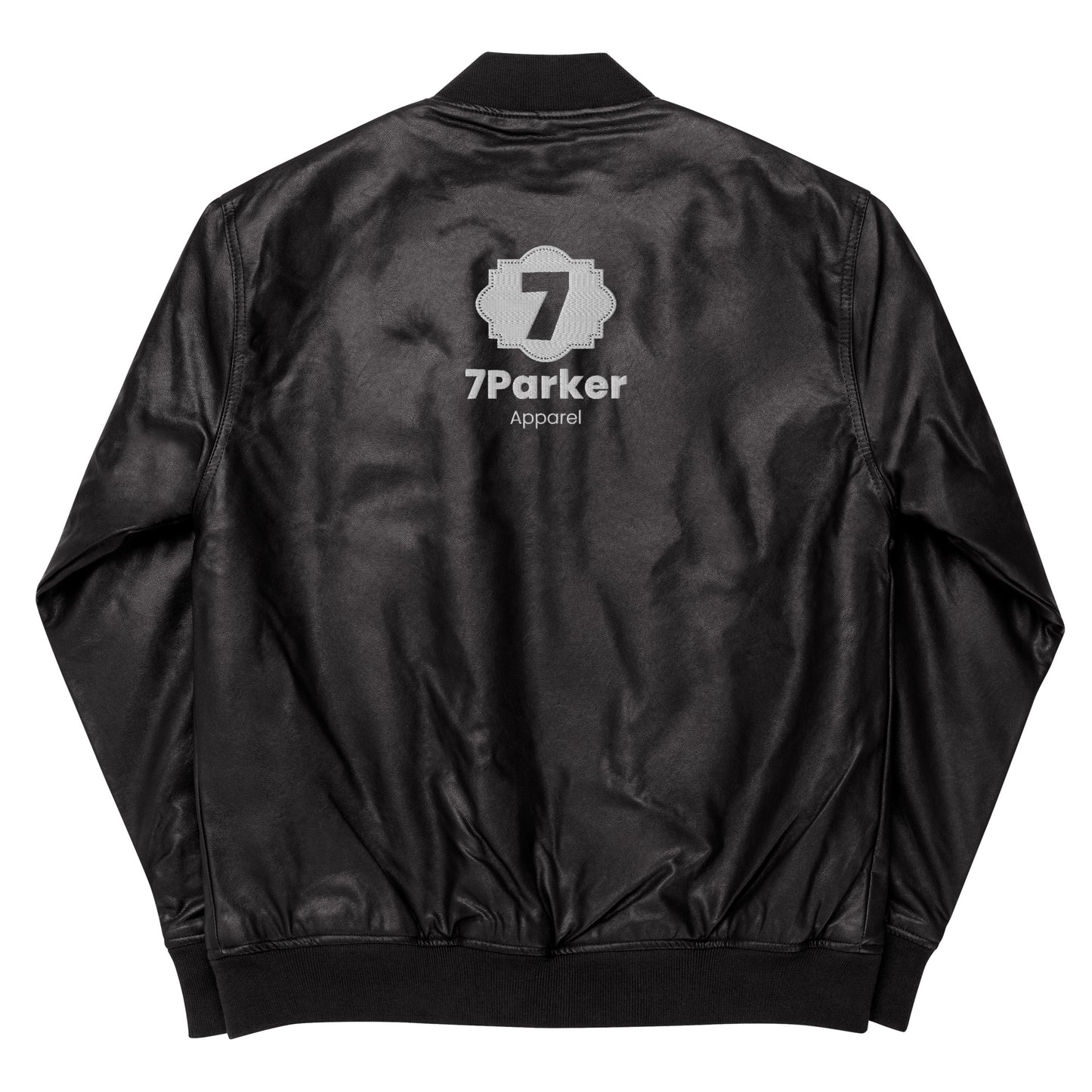 7Parker Leather Bomber Jacket