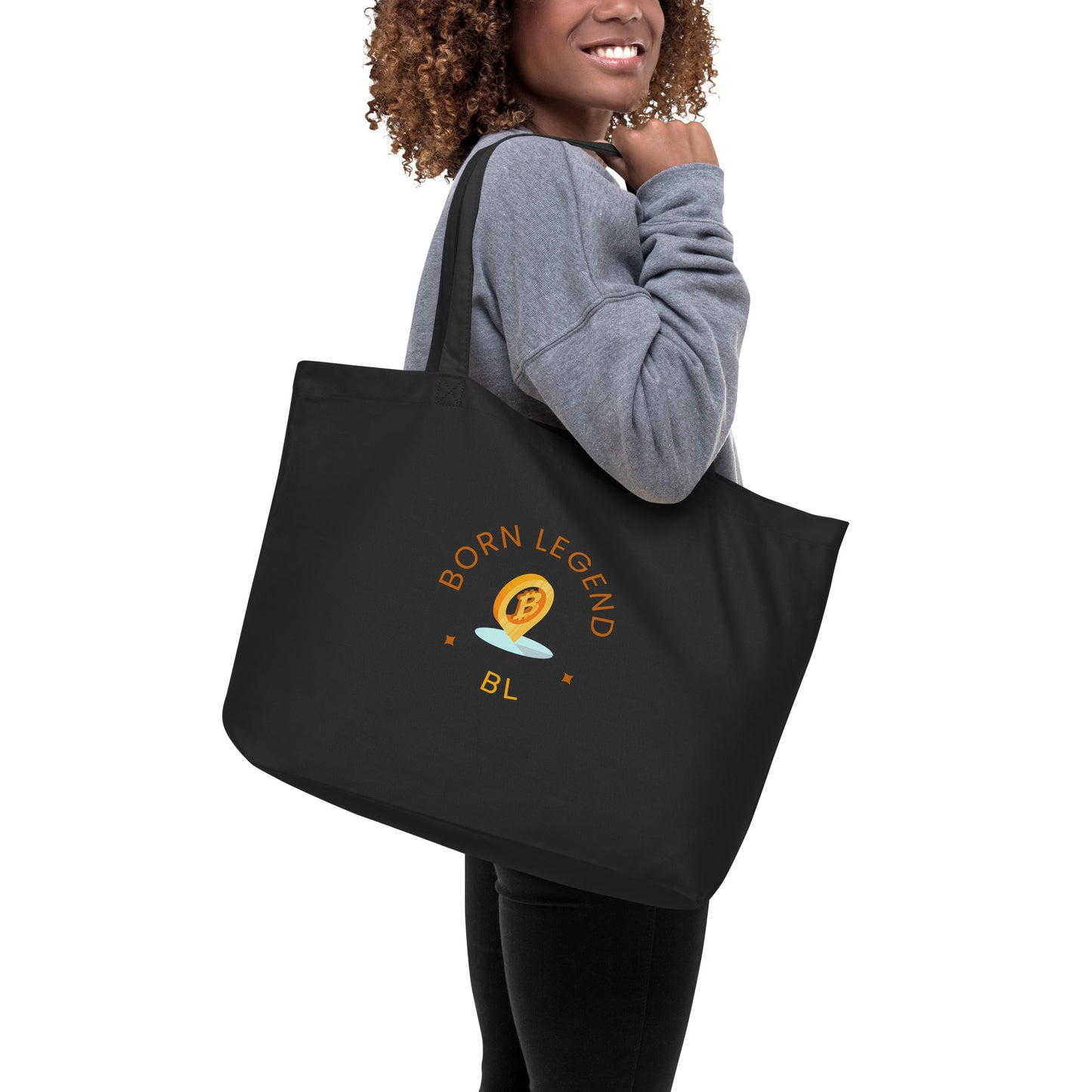 Born Legend Women Large organic tote bag