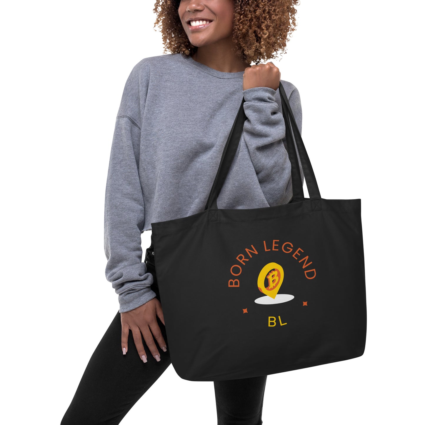 Born Legend Women Large organic tote bag