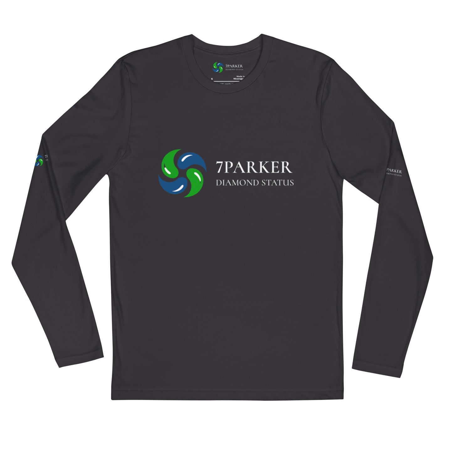 7Parker Long Sleeve Fitted Crew