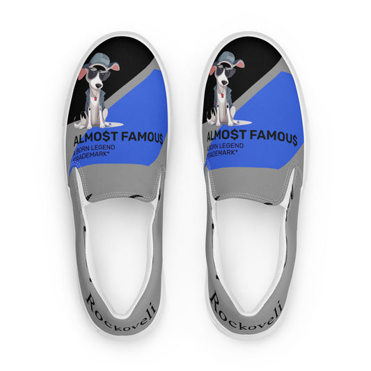 Almo$t Famou$ Men’s Designer slip-on canvas shoes