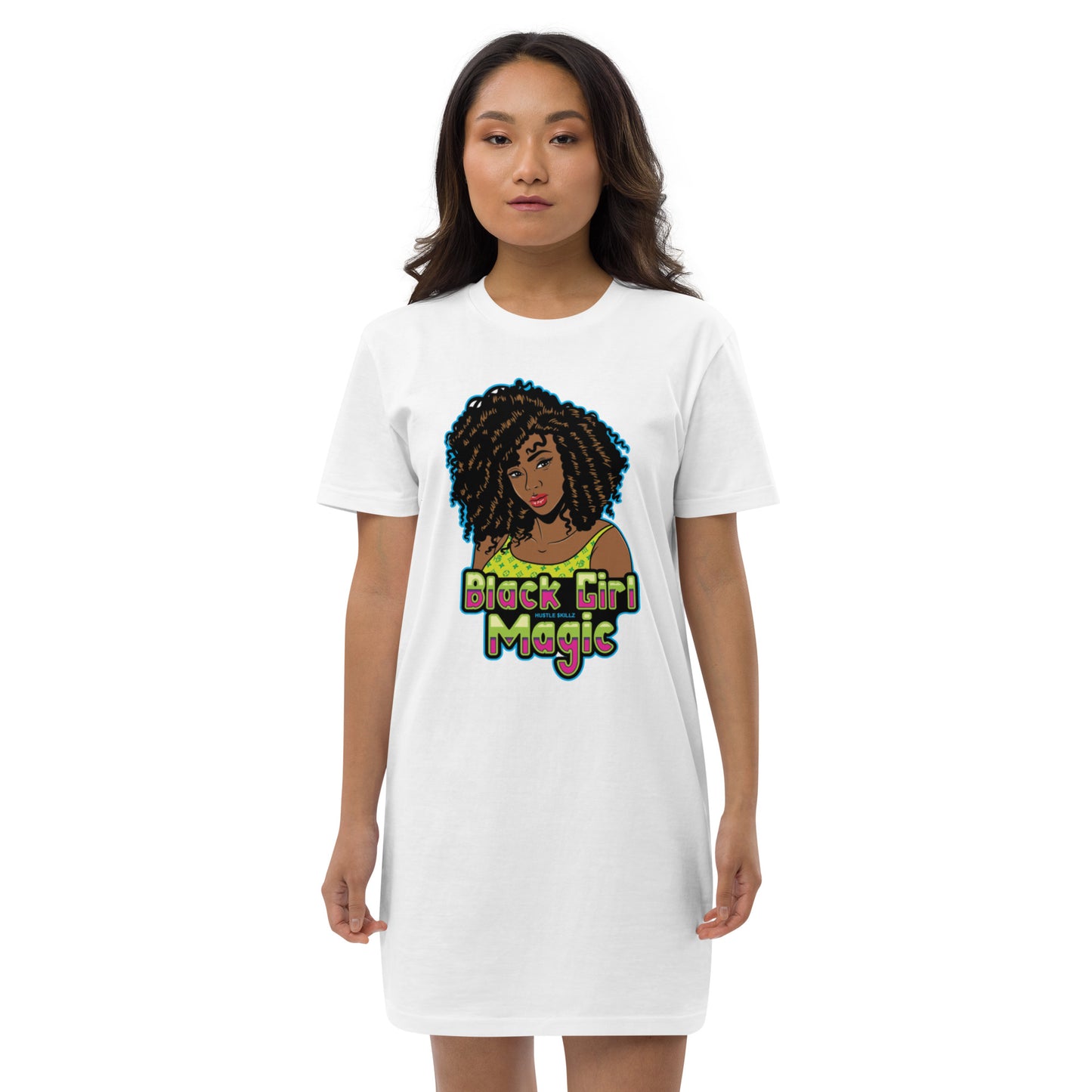 Black Girl Magic (Organic cotton t-shirt dress)