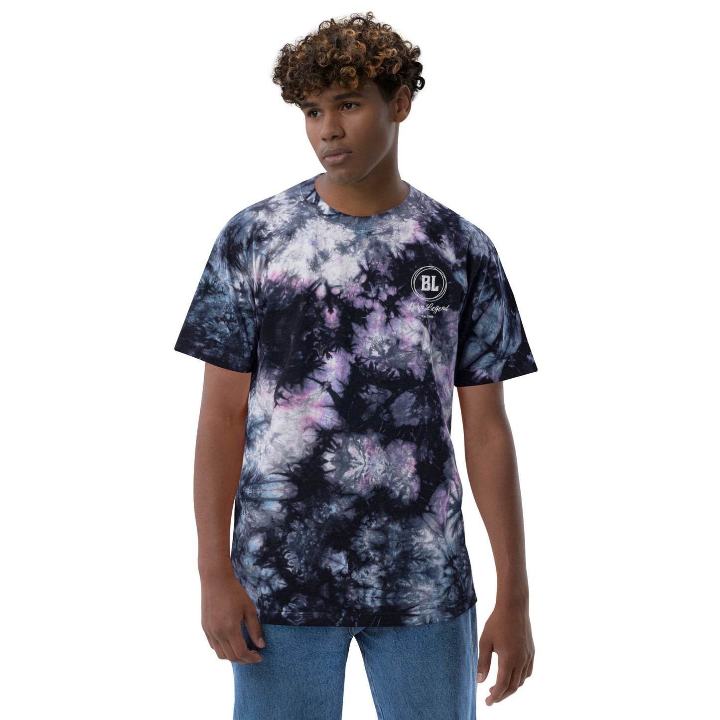 Born Legend Unisex Oversized tie-dye t-shirt