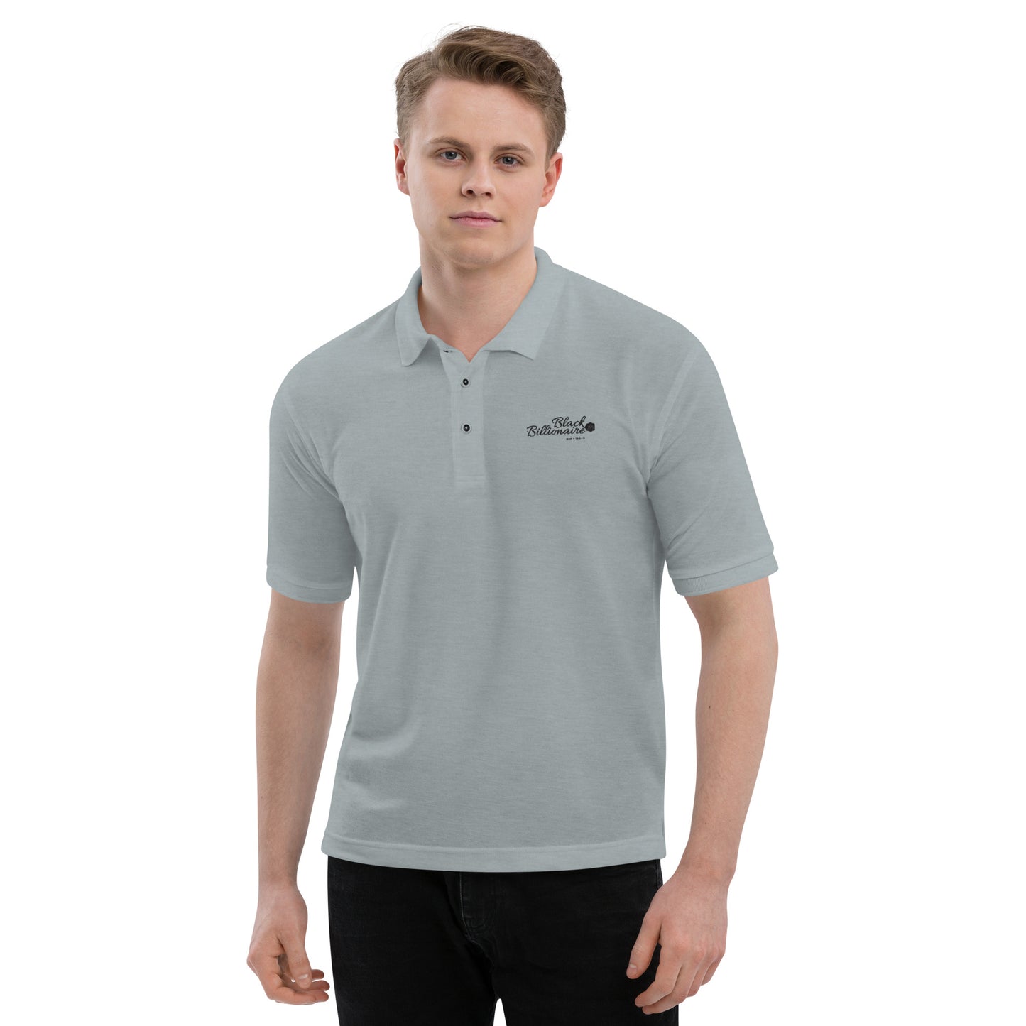 Black Billionaire Men's Premium Polo