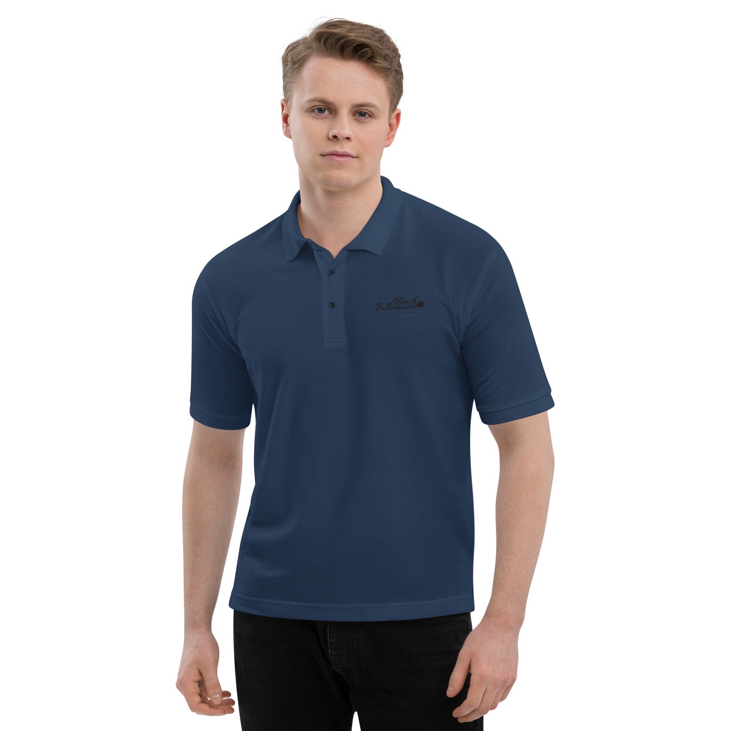 Black Billionaire Men's Premium Polo