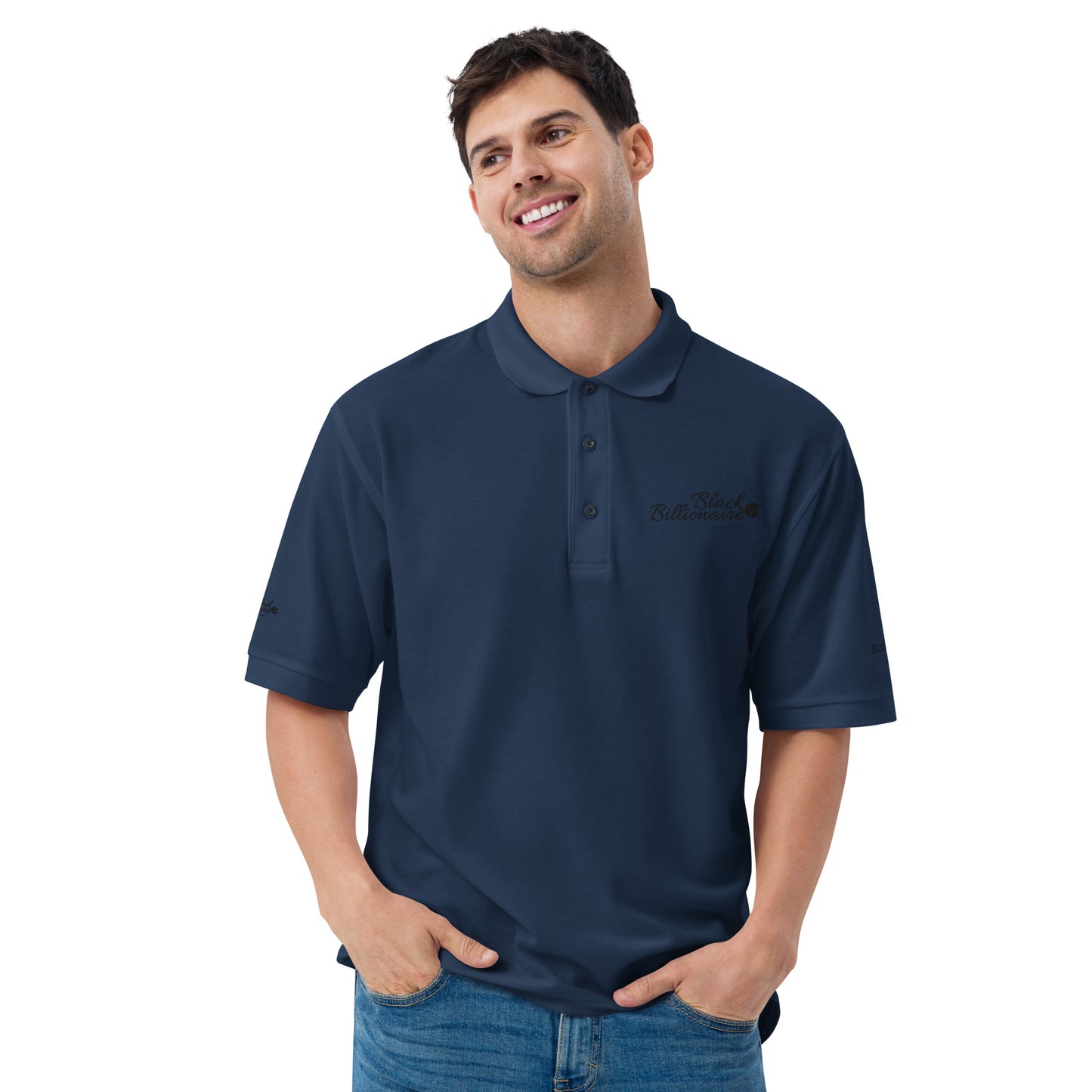 Black Billionaire Men's Premium Polo