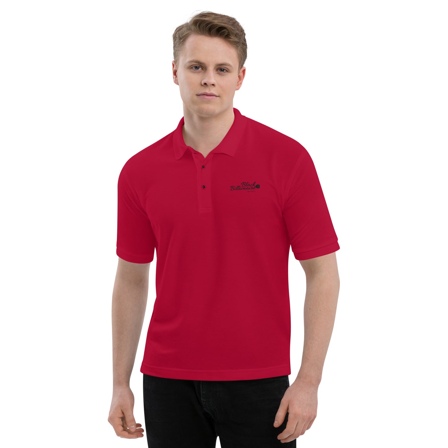 Black Billionaire Men's Premium Polo