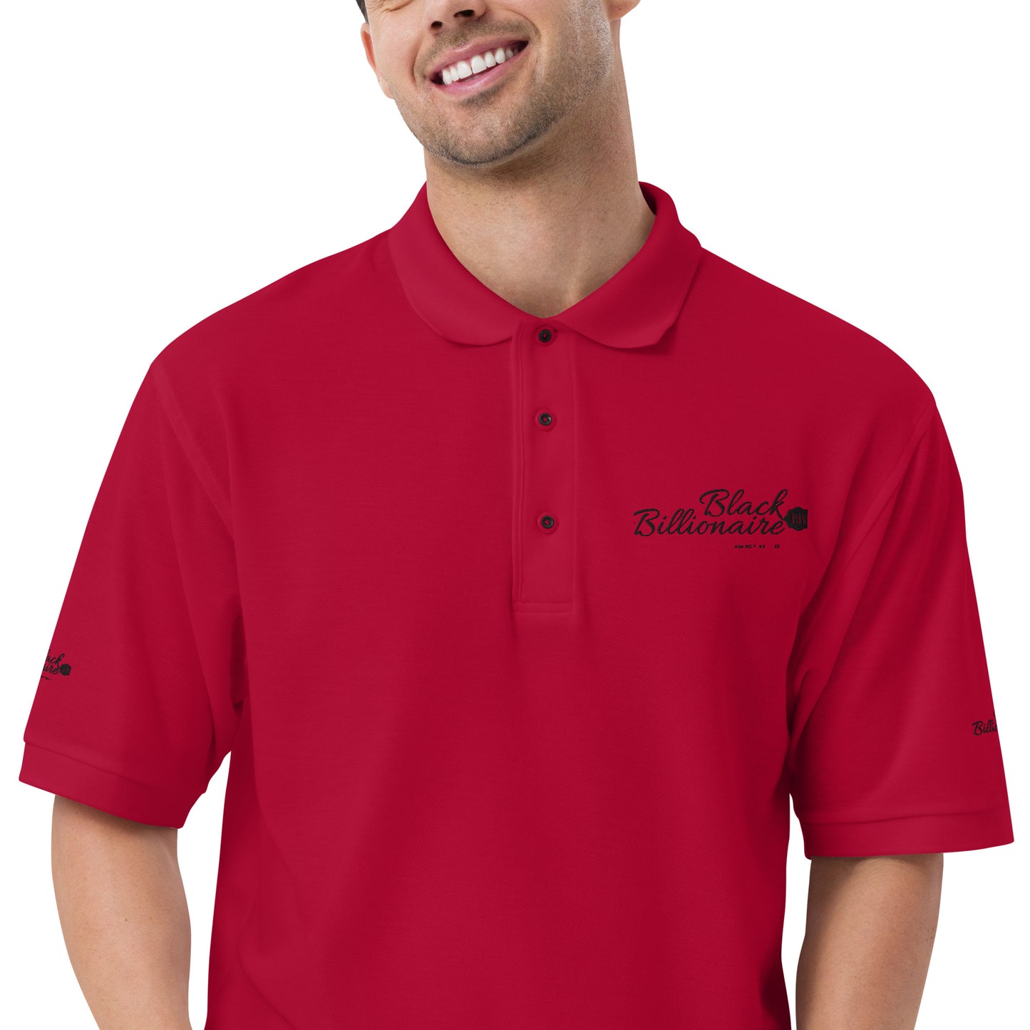 Black Billionaire Men's Premium Polo