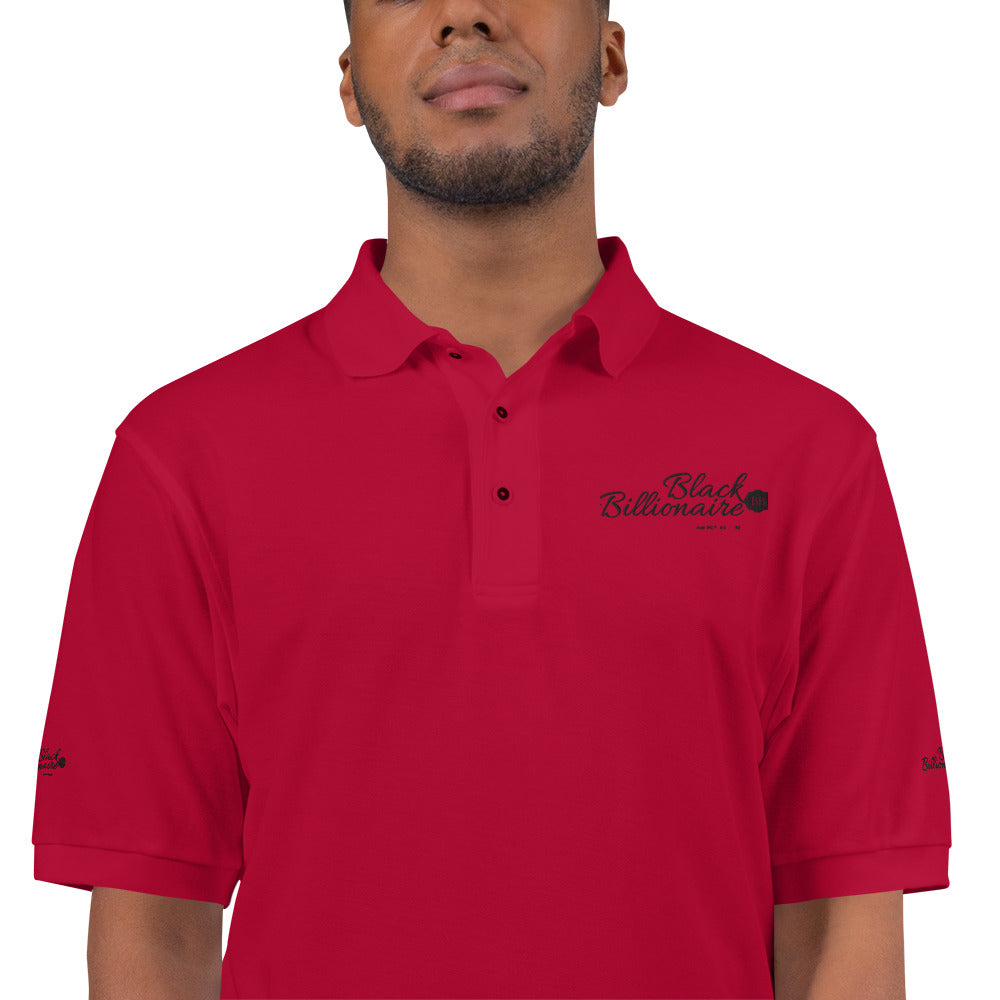 Black Billionaire Men's Premium Polo