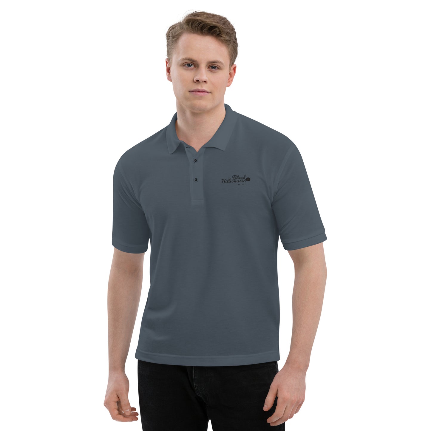 Black Billionaire Men's Premium Polo