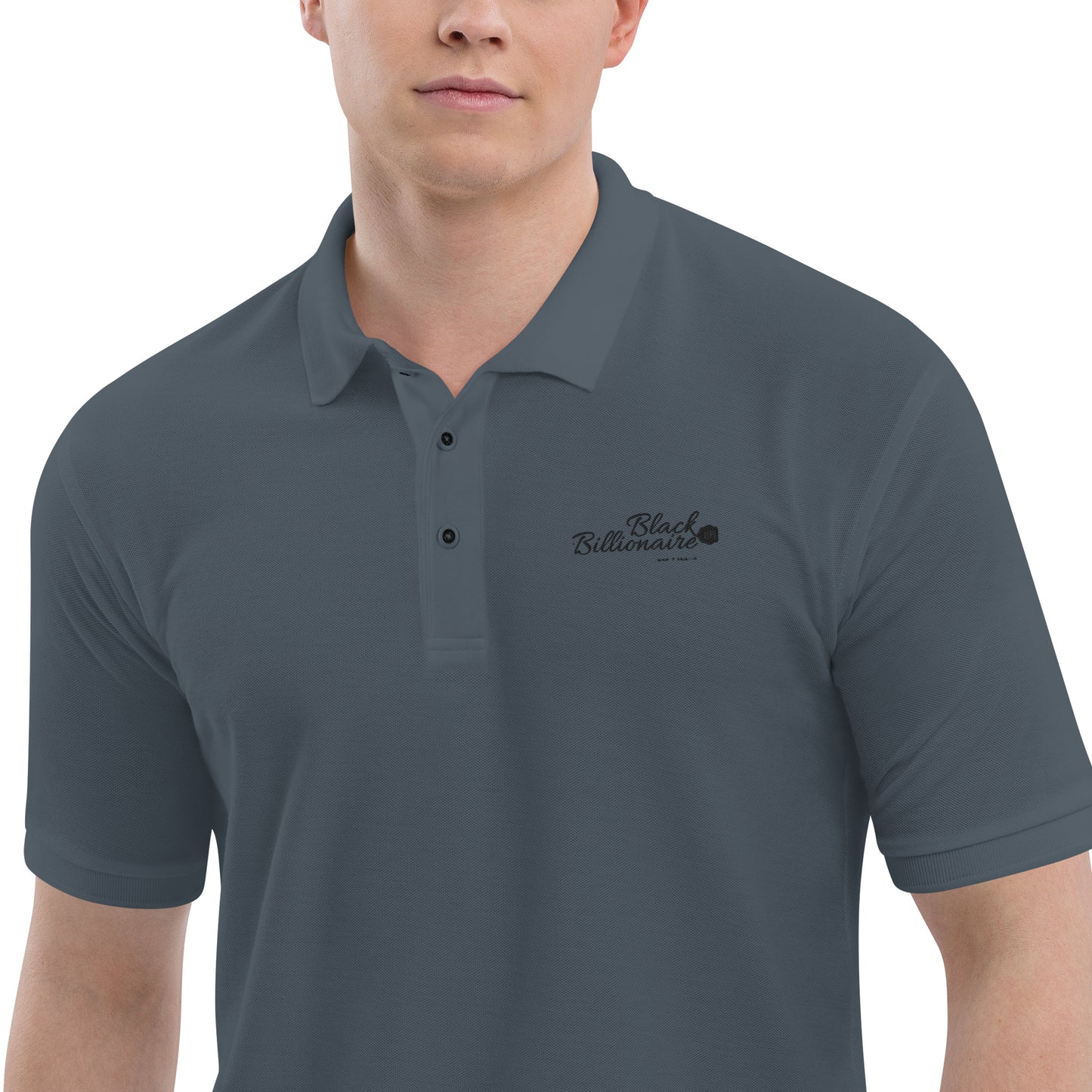 Black Billionaire Men's Premium Polo