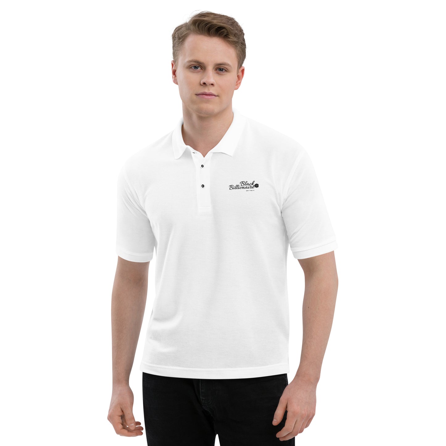 Black Billionaire Men's Premium Polo