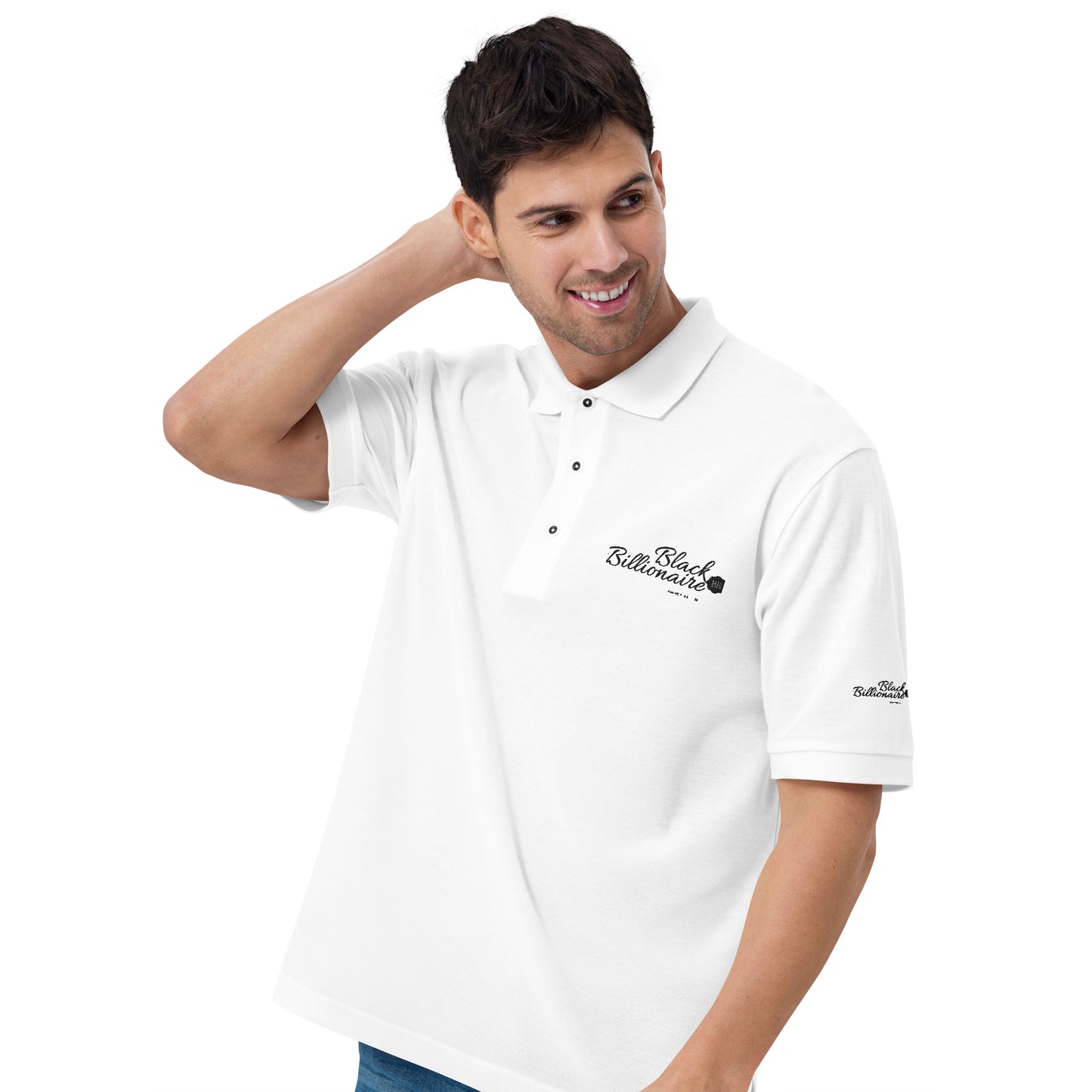 Black Billionaire Men's Premium Polo