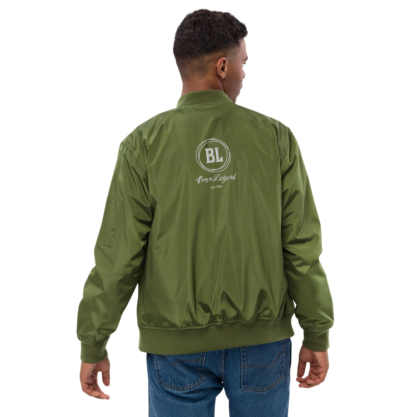 Born Legend Premium recycled bomber jacket