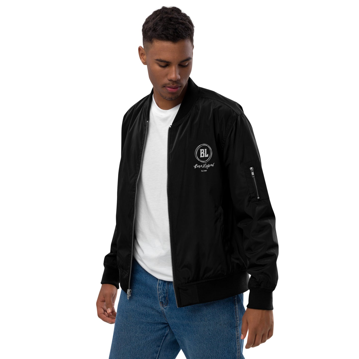 Born Legend Premium recycled bomber jacket