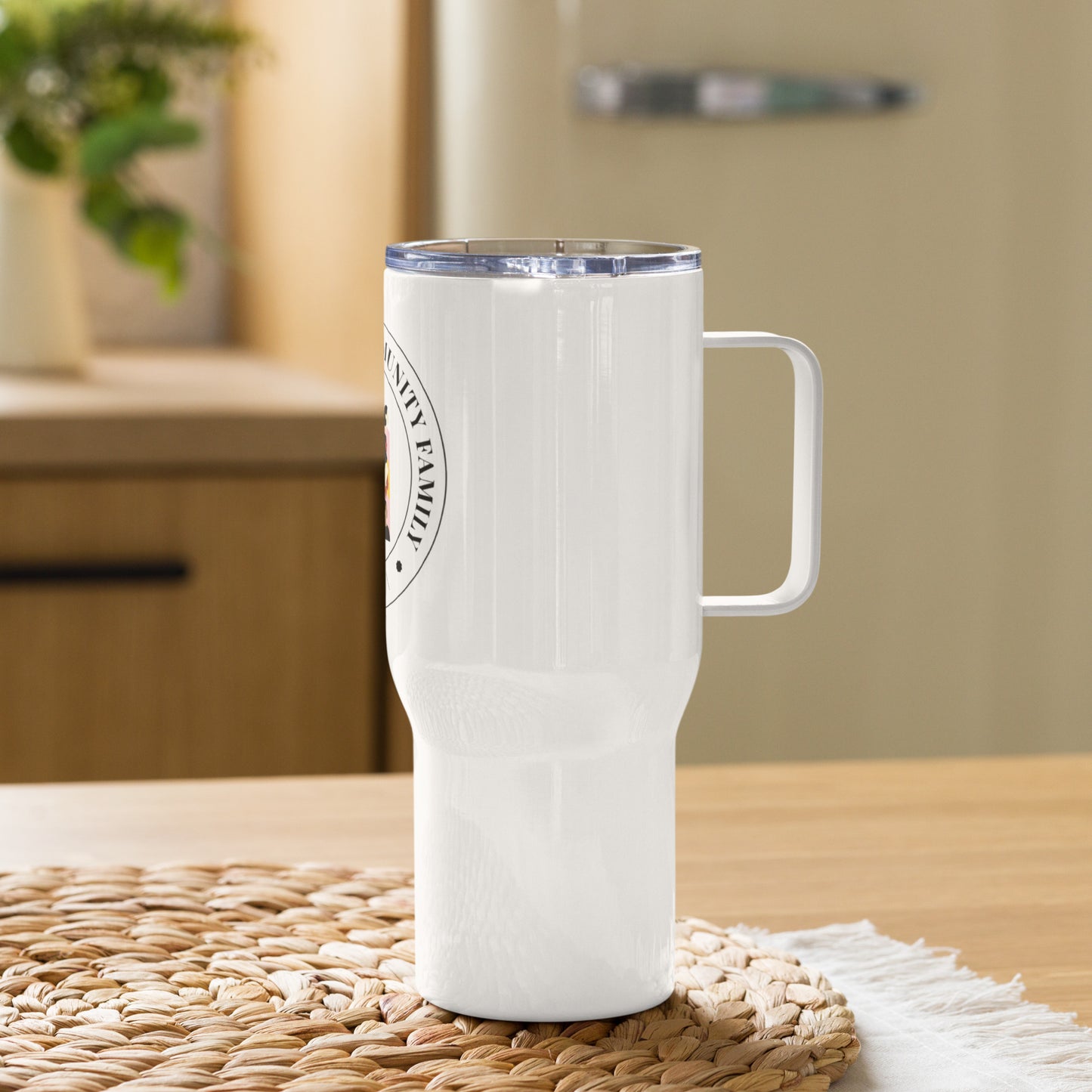 MTCF/\ Travel mug with a handle