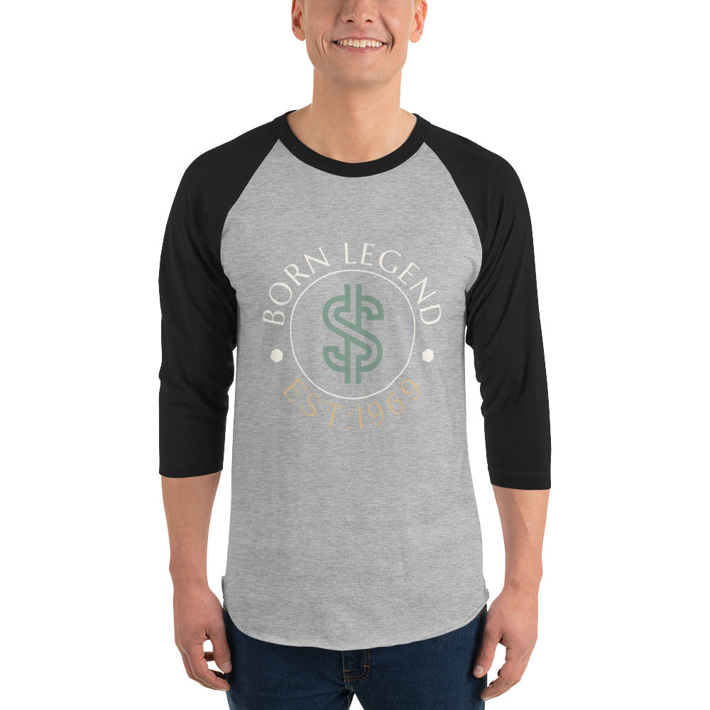 Born Legend Unisex 3/4 sleeve raglan shirt