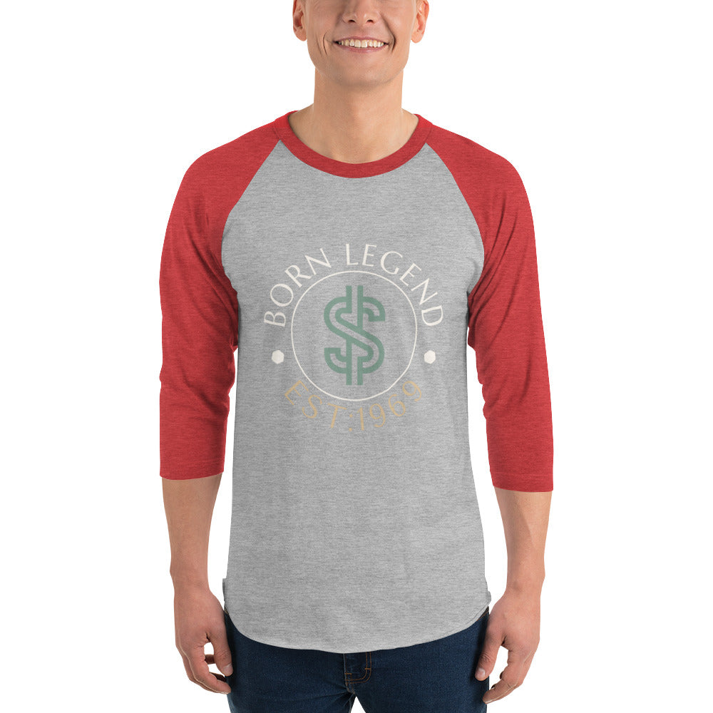 Born Legend Unisex 3/4 sleeve raglan shirt