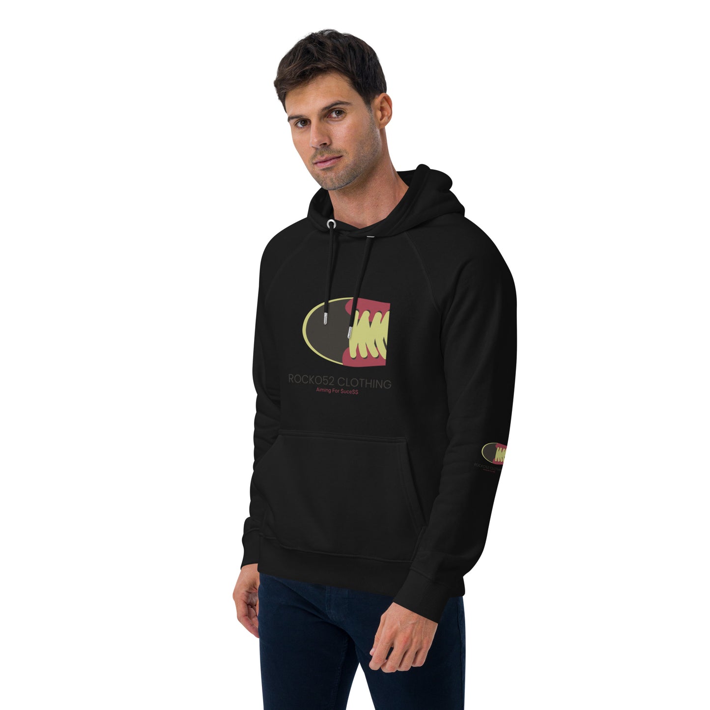 Rocko52 Unisex eco raglan hoodie