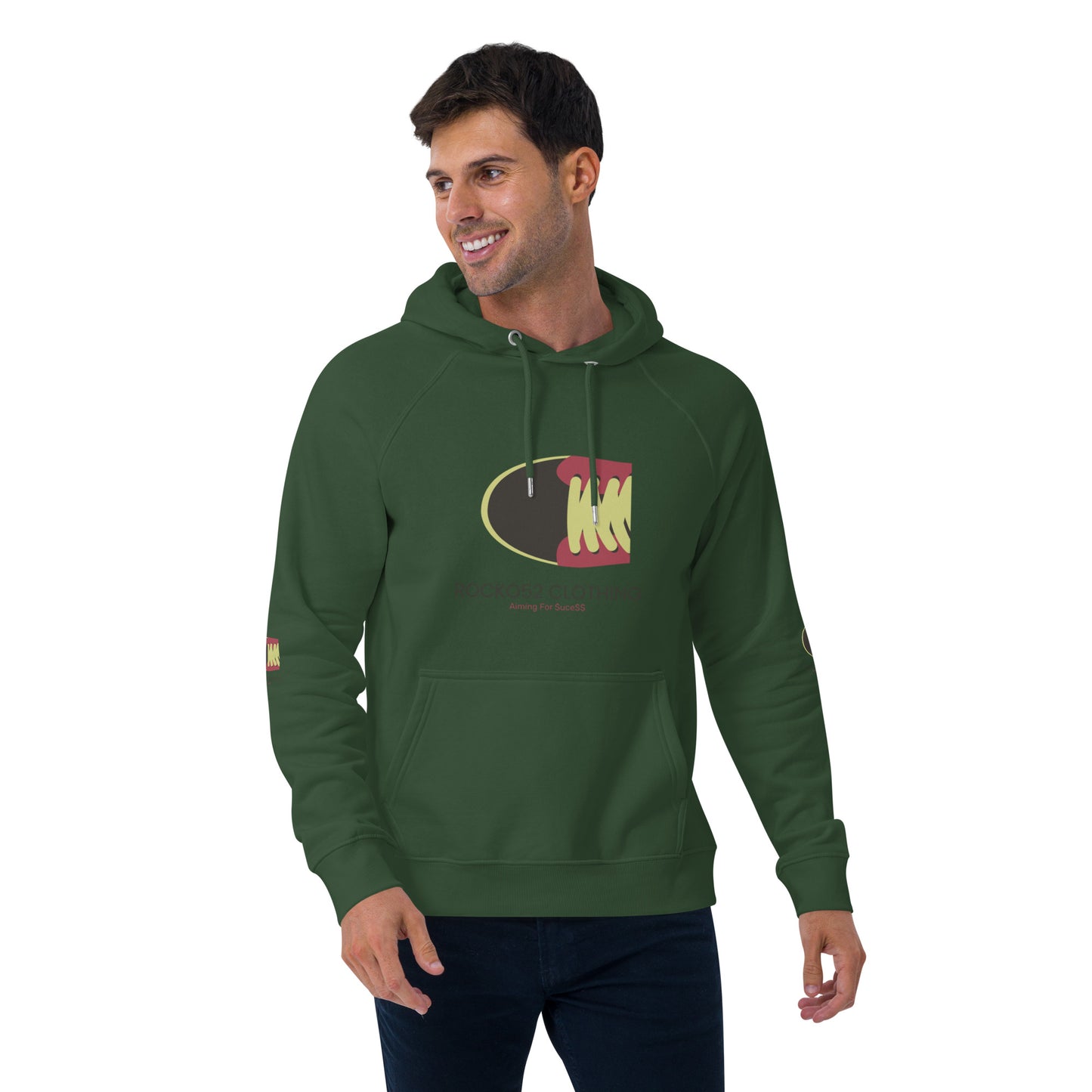 Rocko52 Unisex eco raglan hoodie