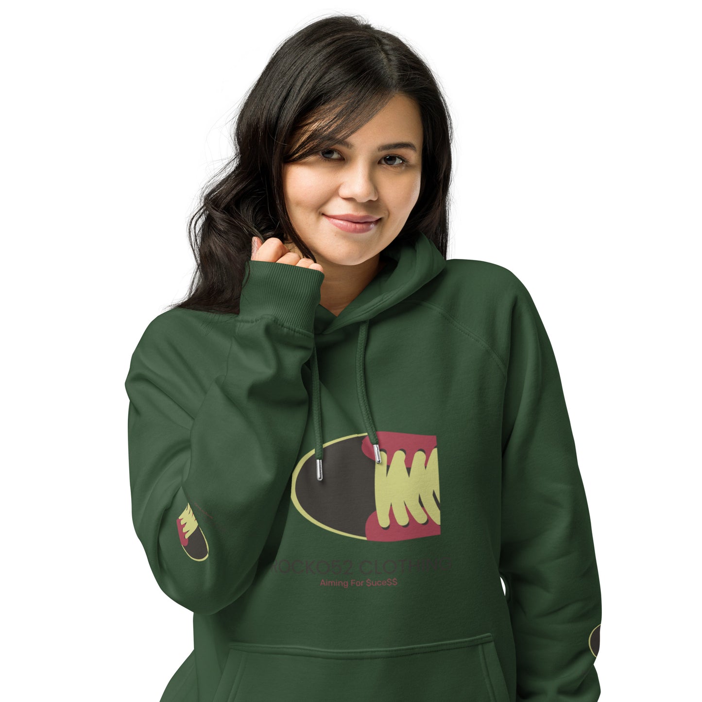 Rocko52 Unisex eco raglan hoodie