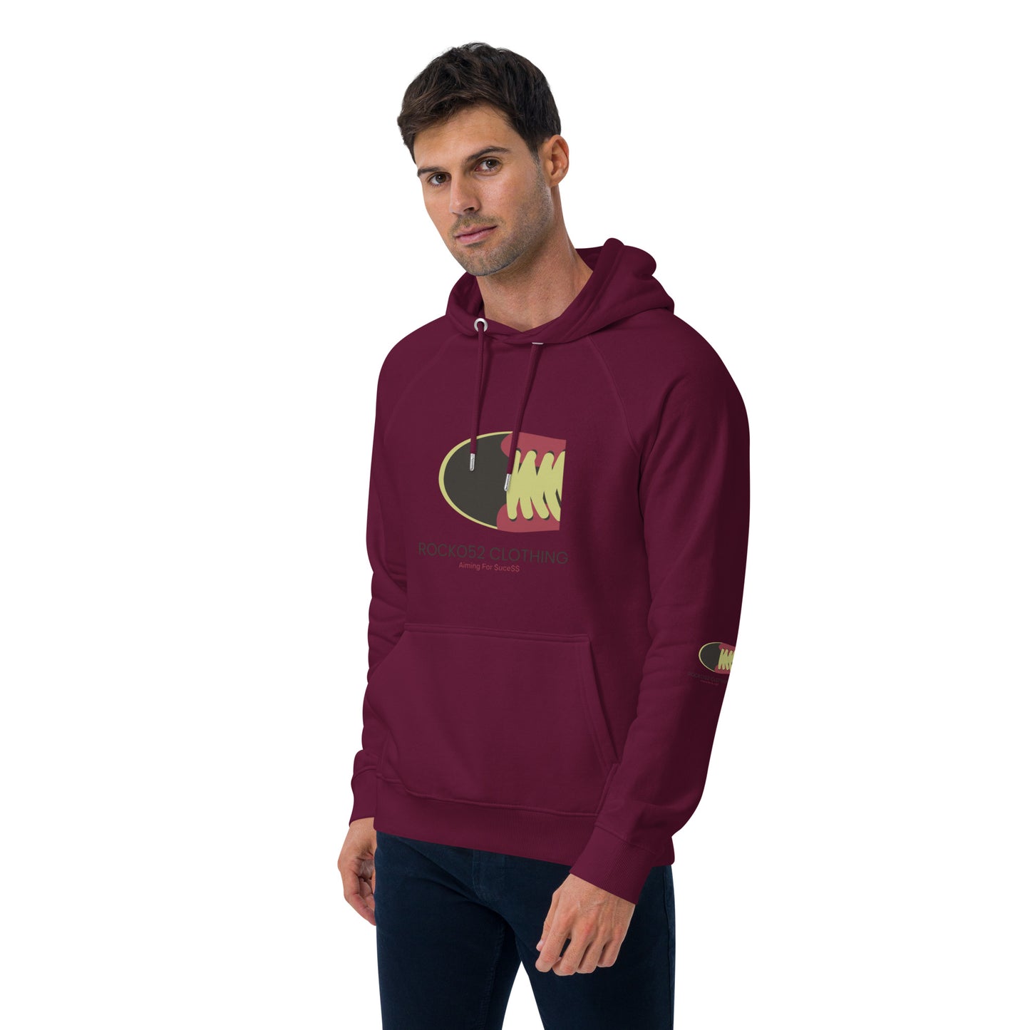 Rocko52 Unisex eco raglan hoodie