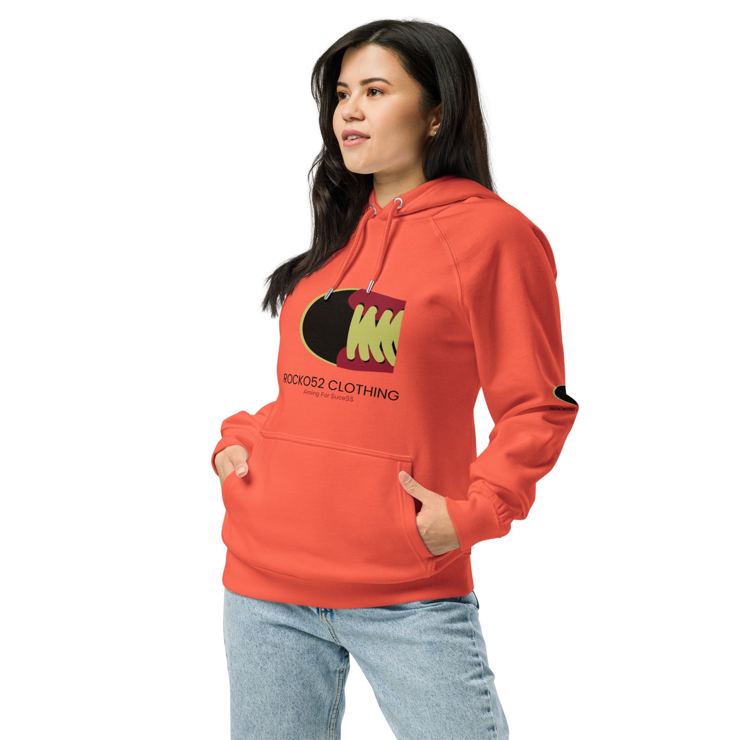 Rocko52 Unisex eco raglan hoodie