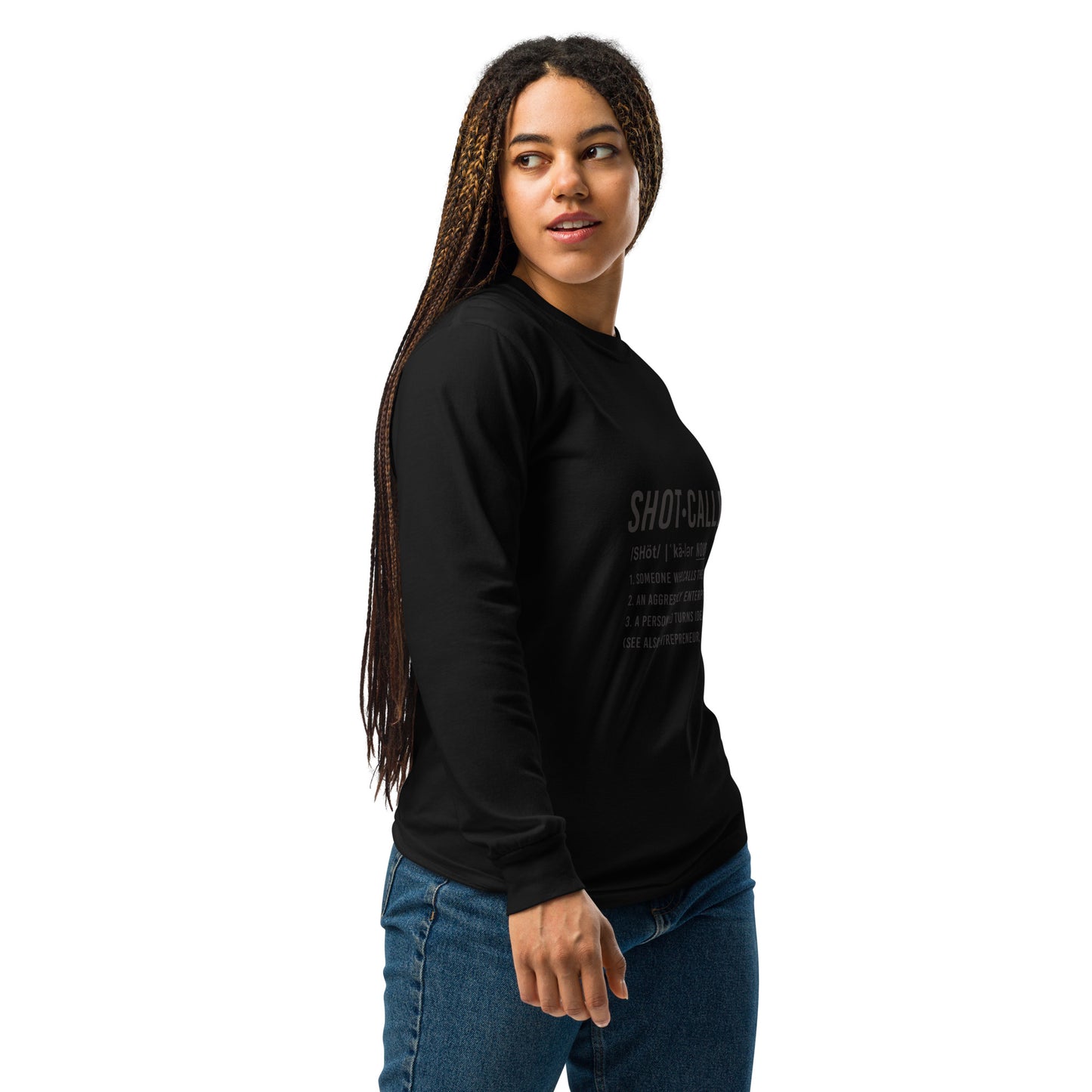 Born Legend Woman Garment-dyed heavyweight long-sleeve shirt