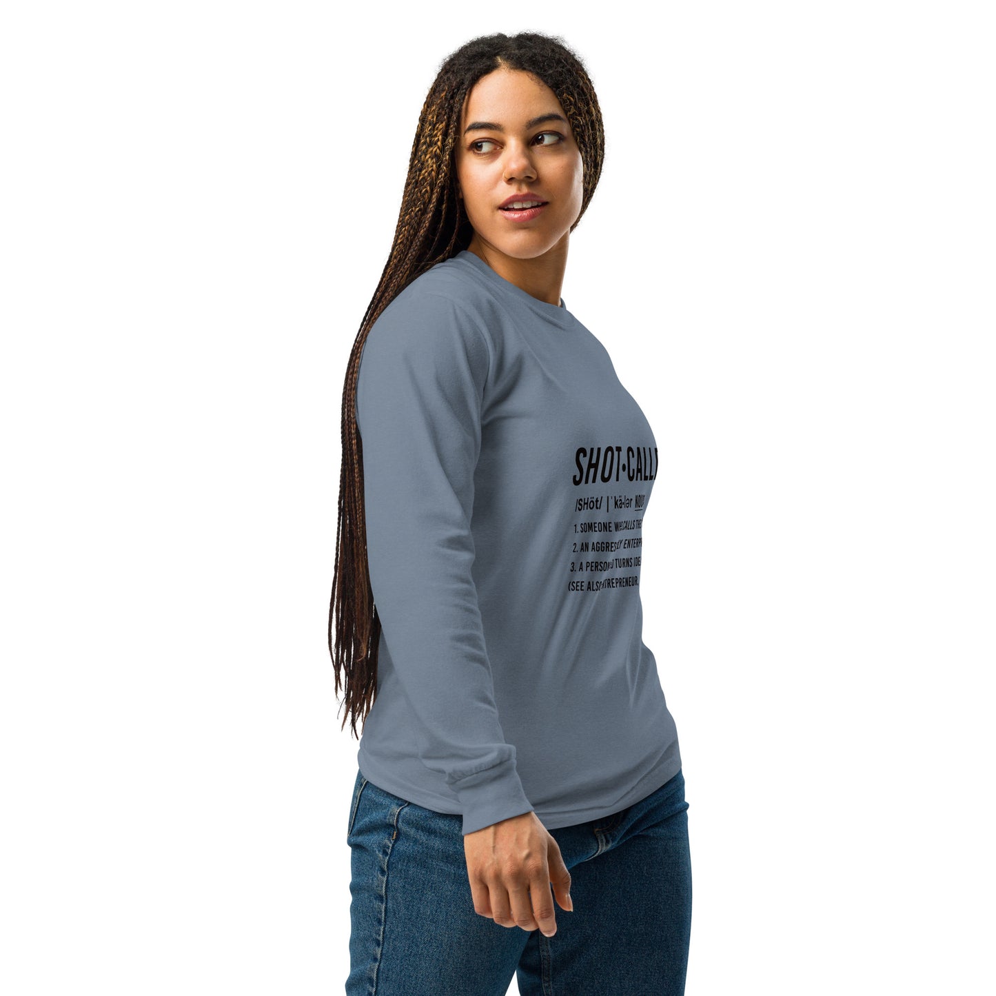 Born Legend Woman Garment-dyed heavyweight long-sleeve shirt