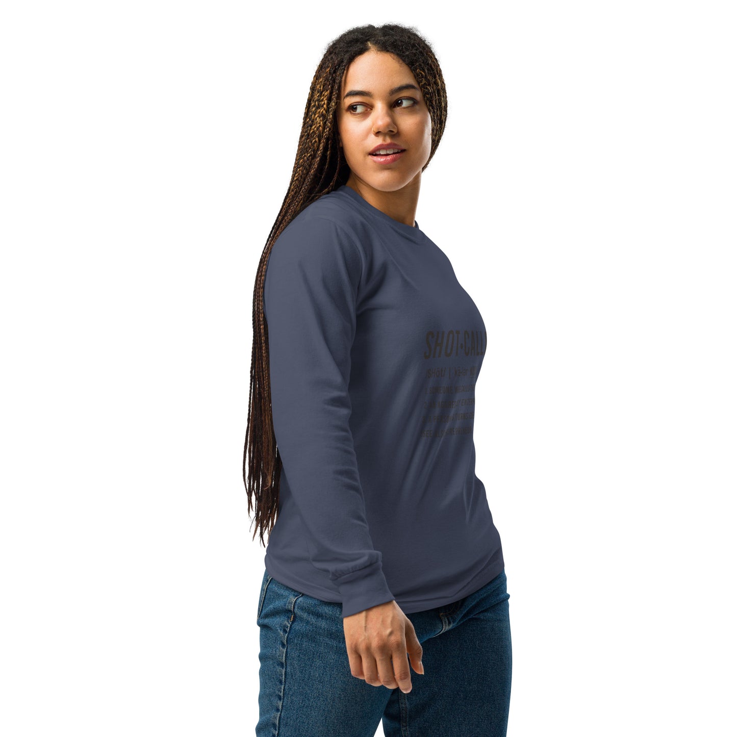 Born Legend Woman Garment-dyed heavyweight long-sleeve shirt