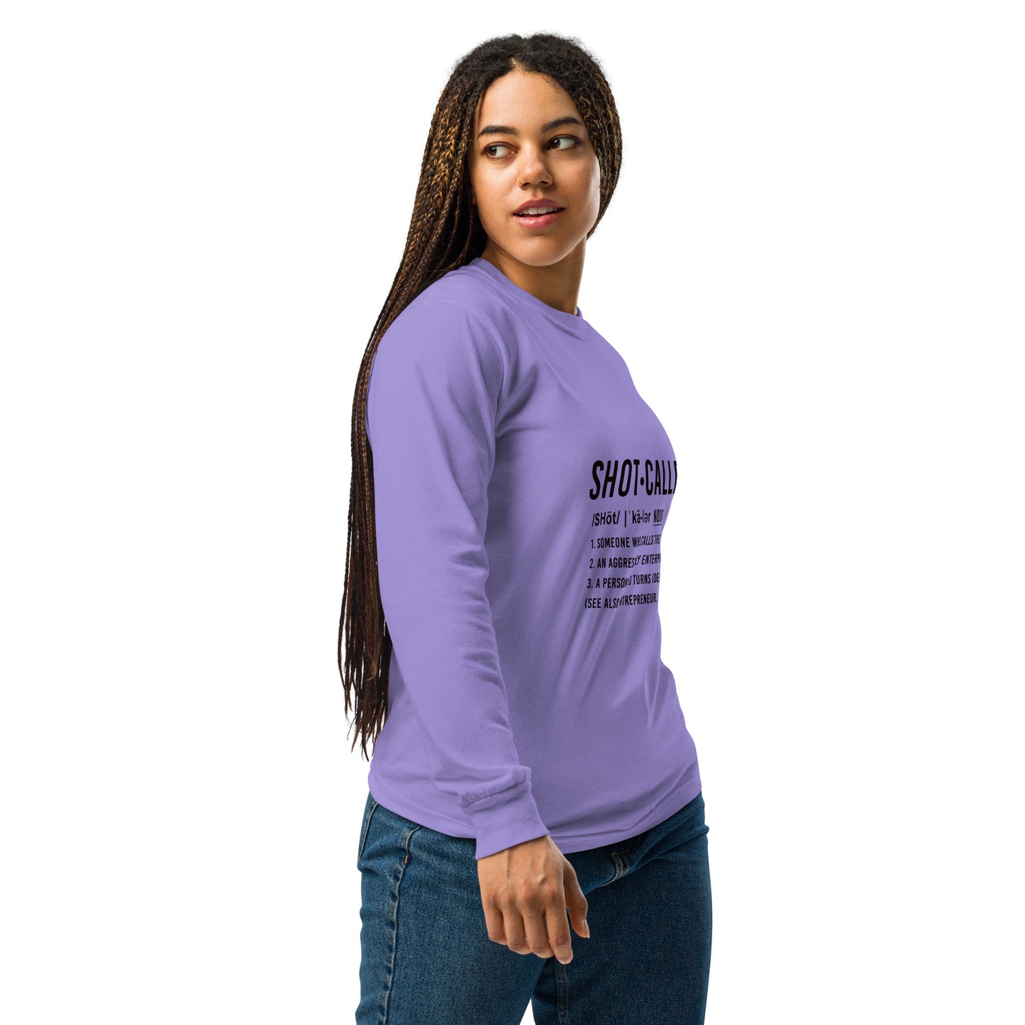 Born Legend Woman Garment-dyed heavyweight long-sleeve shirt