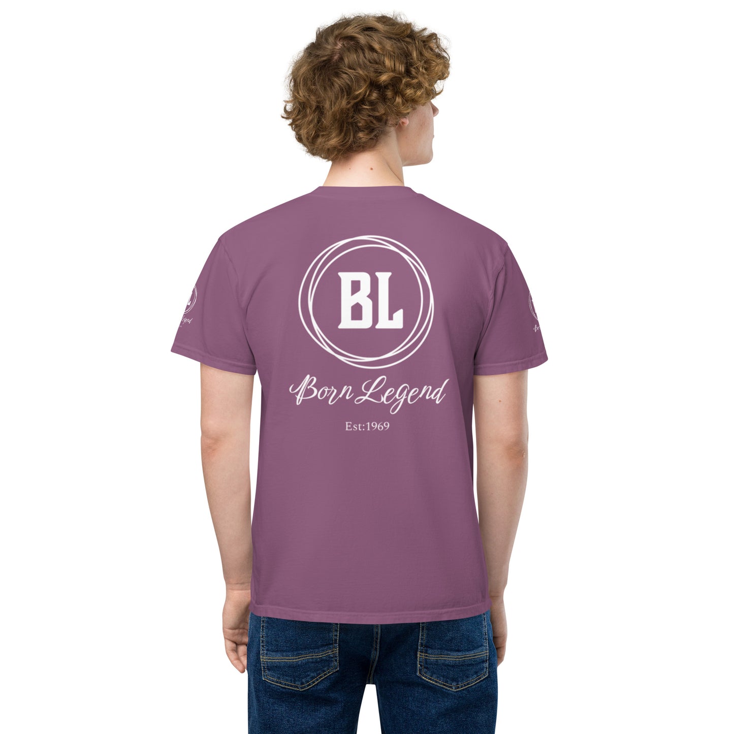 Born Legend Men's garment-dyed pocket t-shirt