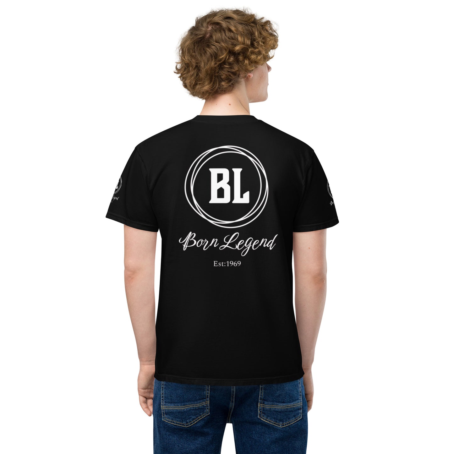 Born Legend Men's garment-dyed pocket t-shirt