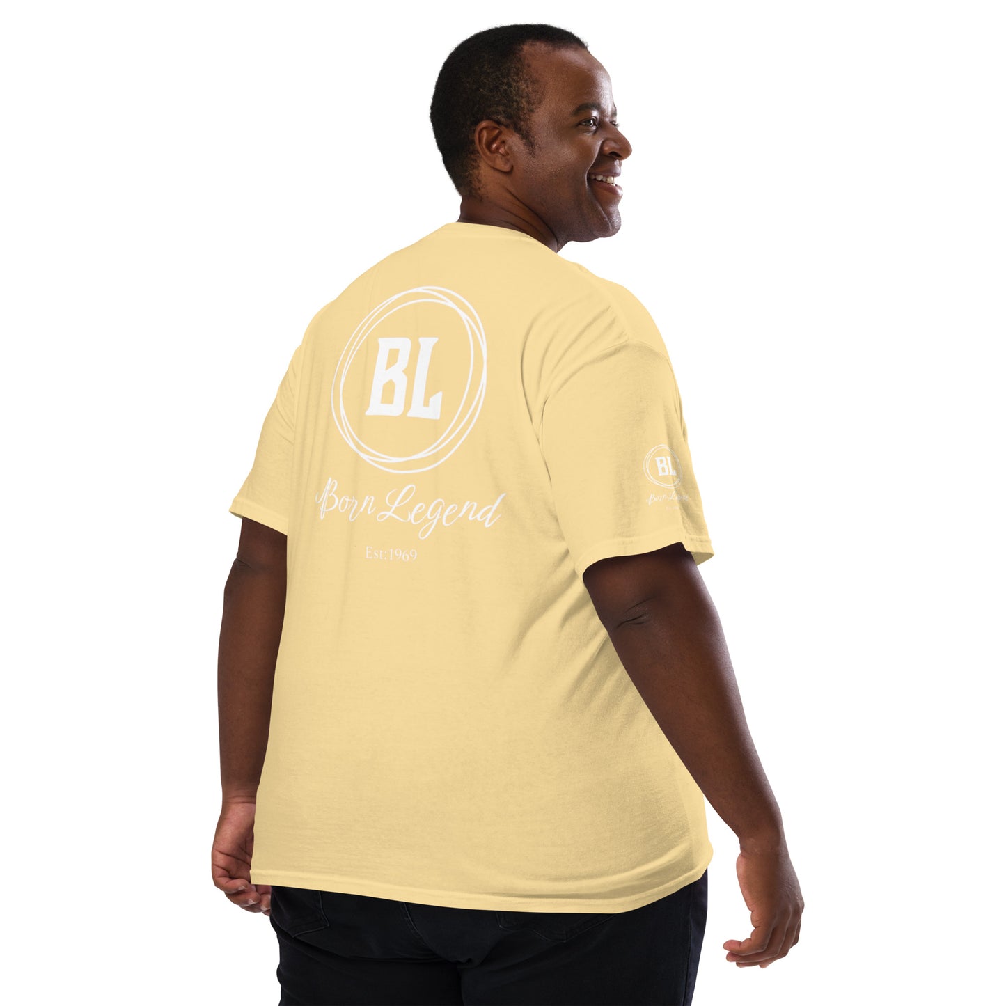Born Legend Men's garment-dyed pocket t-shirt