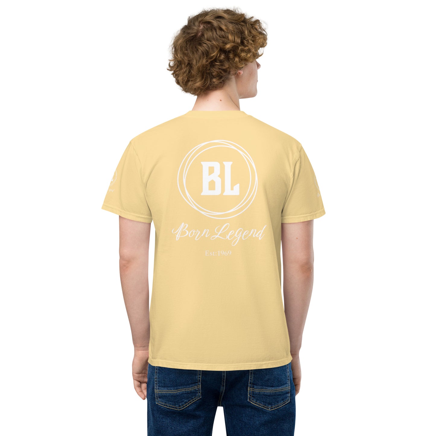 Born Legend Men's garment-dyed pocket t-shirt