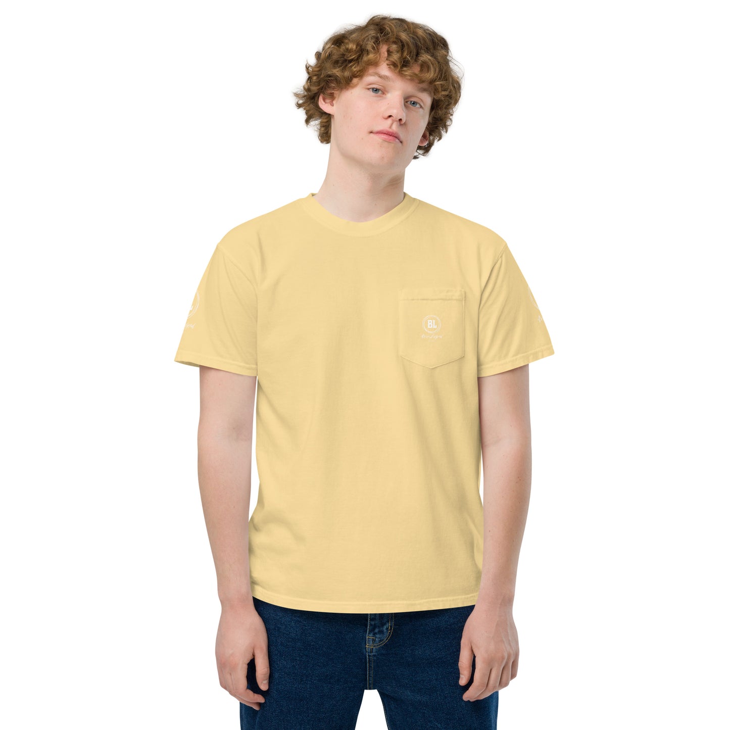 Born Legend Men's garment-dyed pocket t-shirt