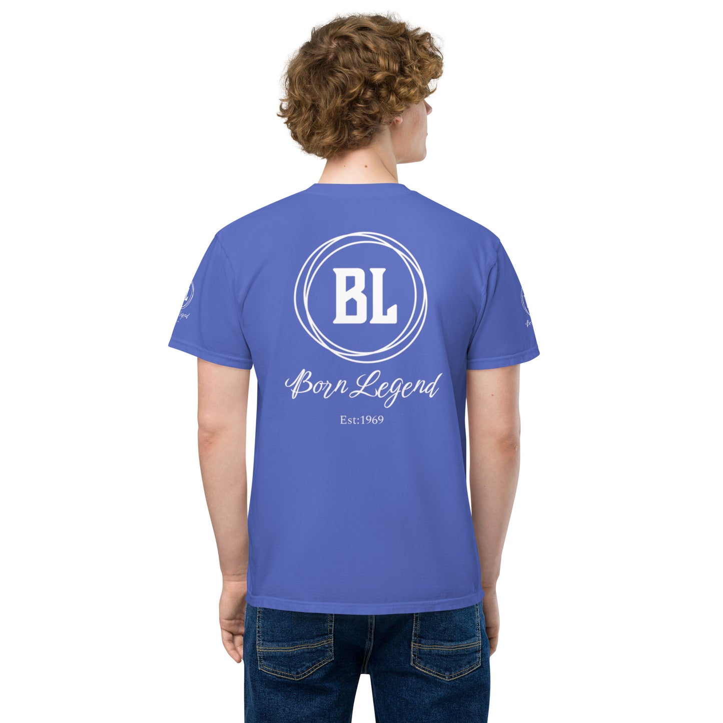 Born Legend Men's garment-dyed pocket t-shirt