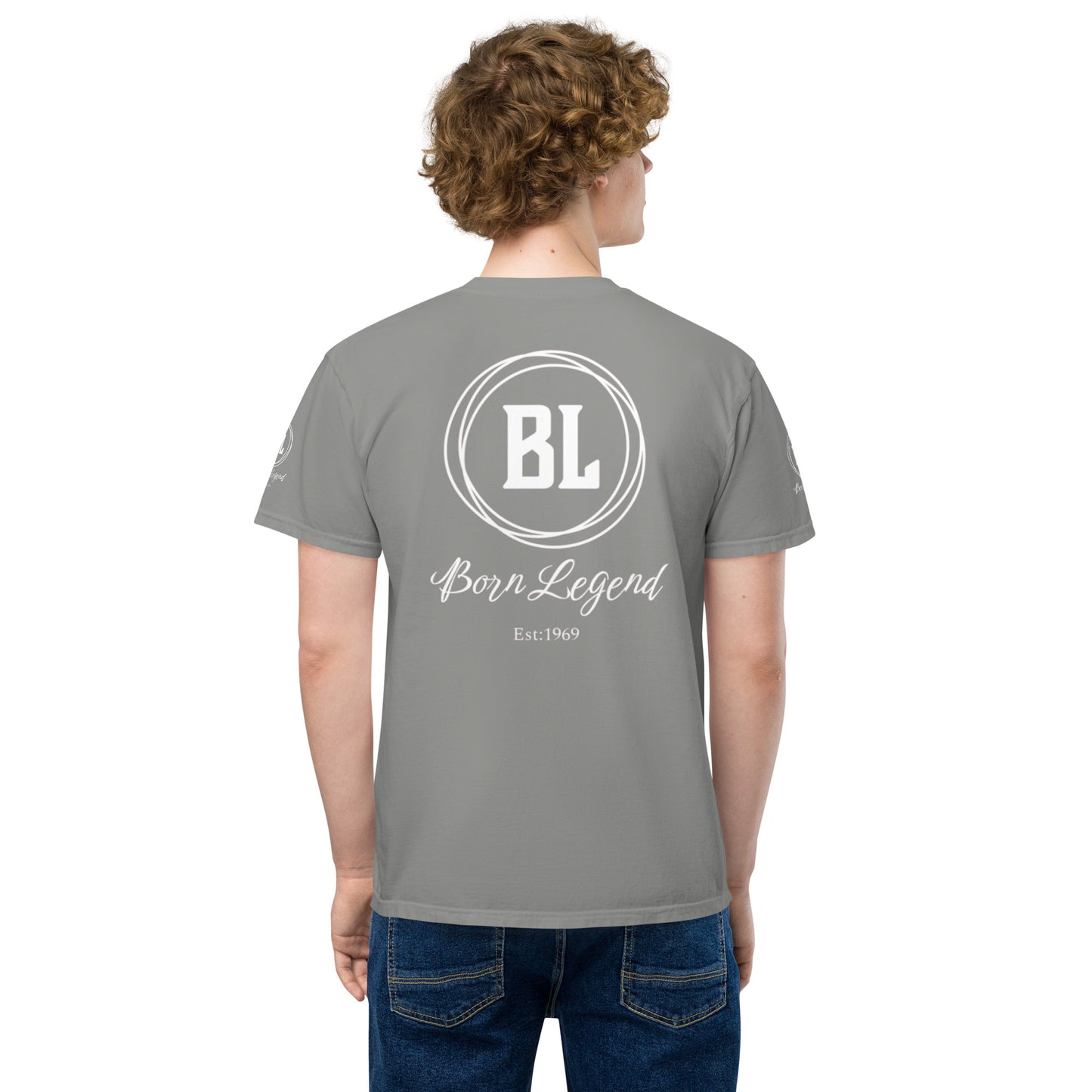 Born Legend Men's garment-dyed pocket t-shirt