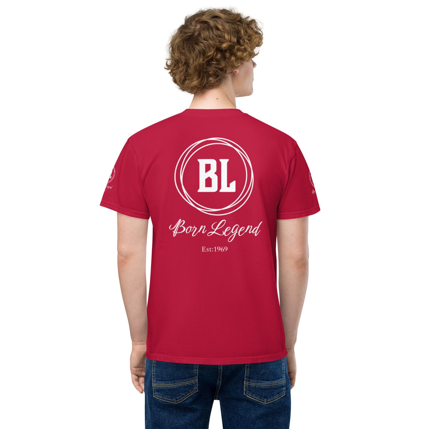 Born Legend Men's garment-dyed pocket t-shirt