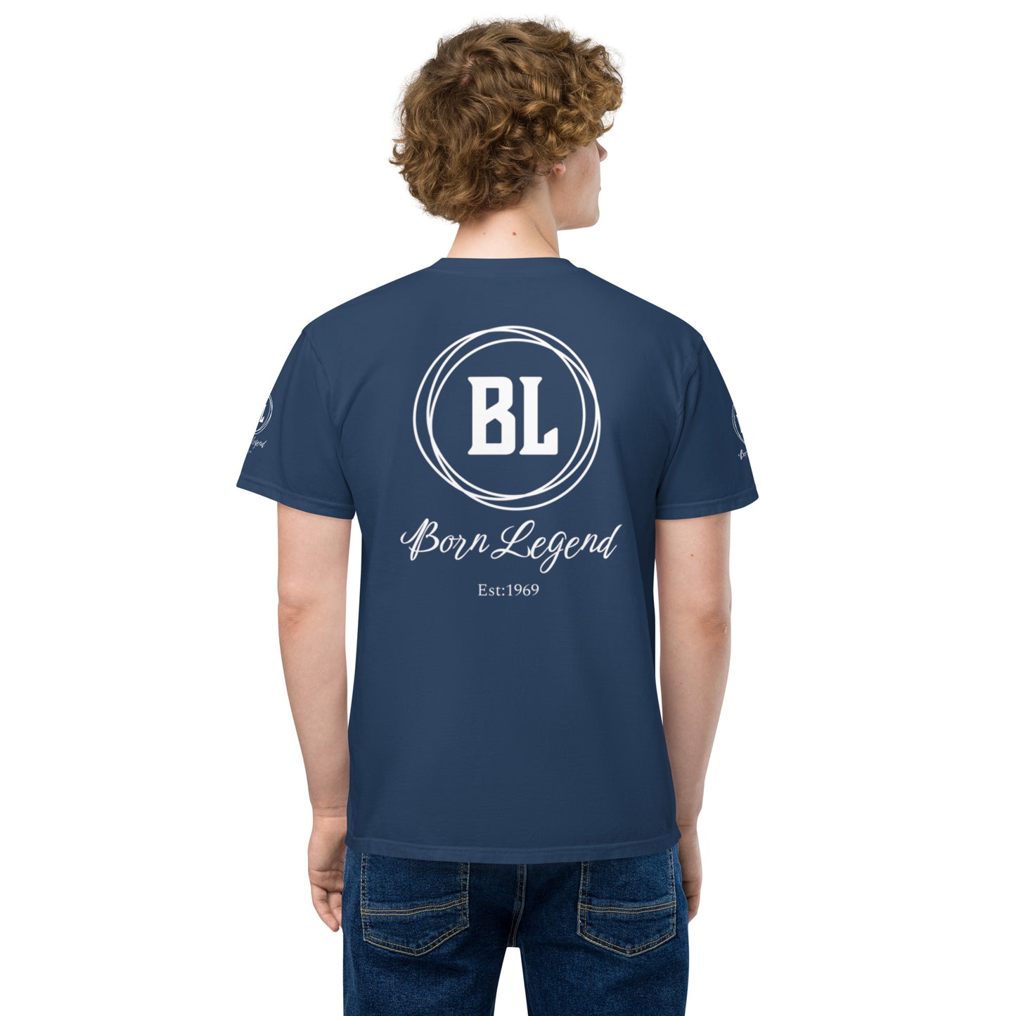 Born Legend Men's garment-dyed pocket t-shirt