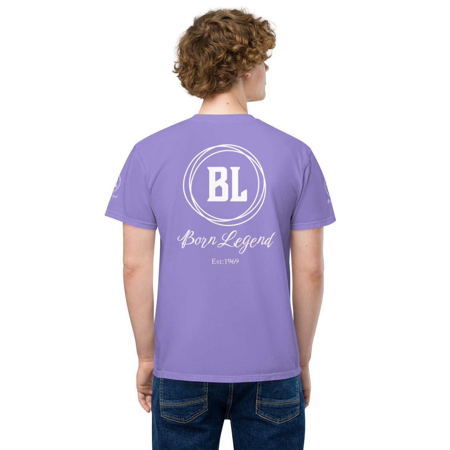 Born Legend Men's garment-dyed pocket t-shirt