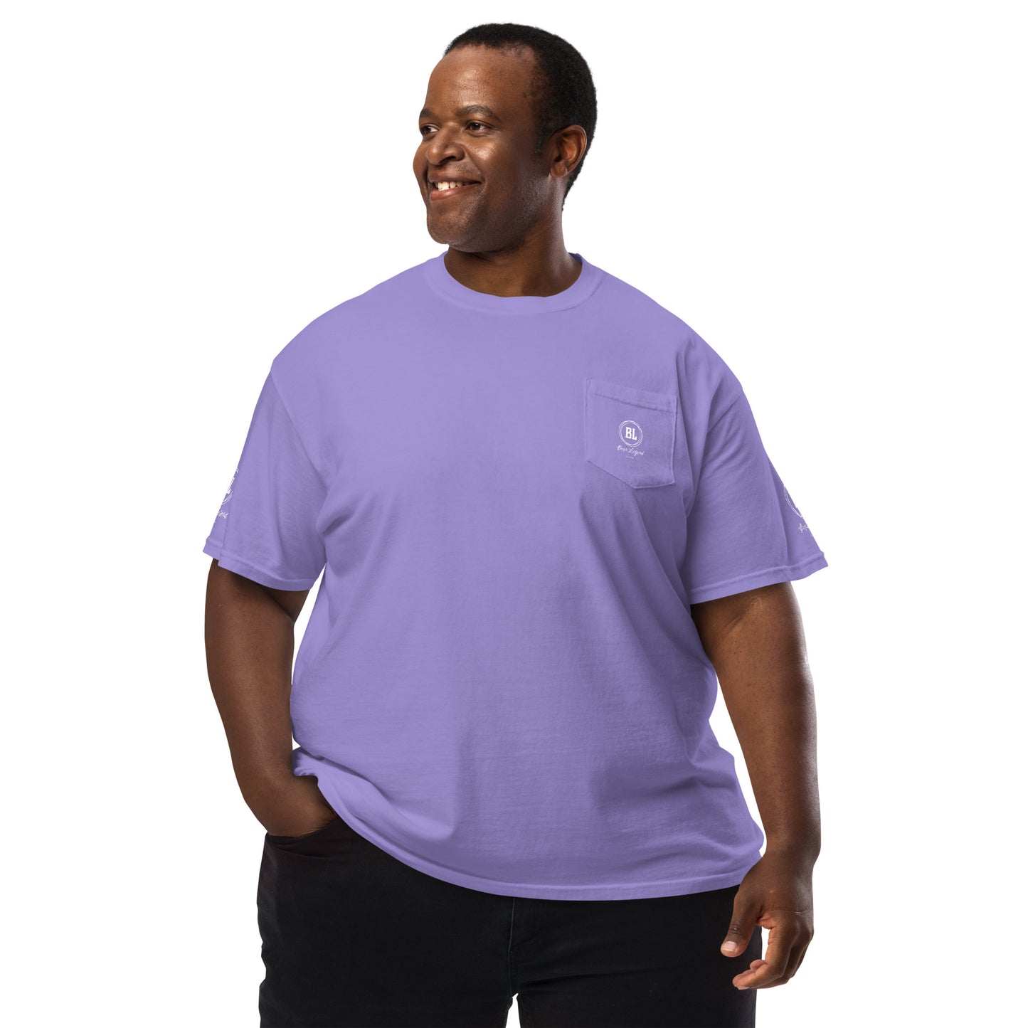 Born Legend Men's garment-dyed pocket t-shirt