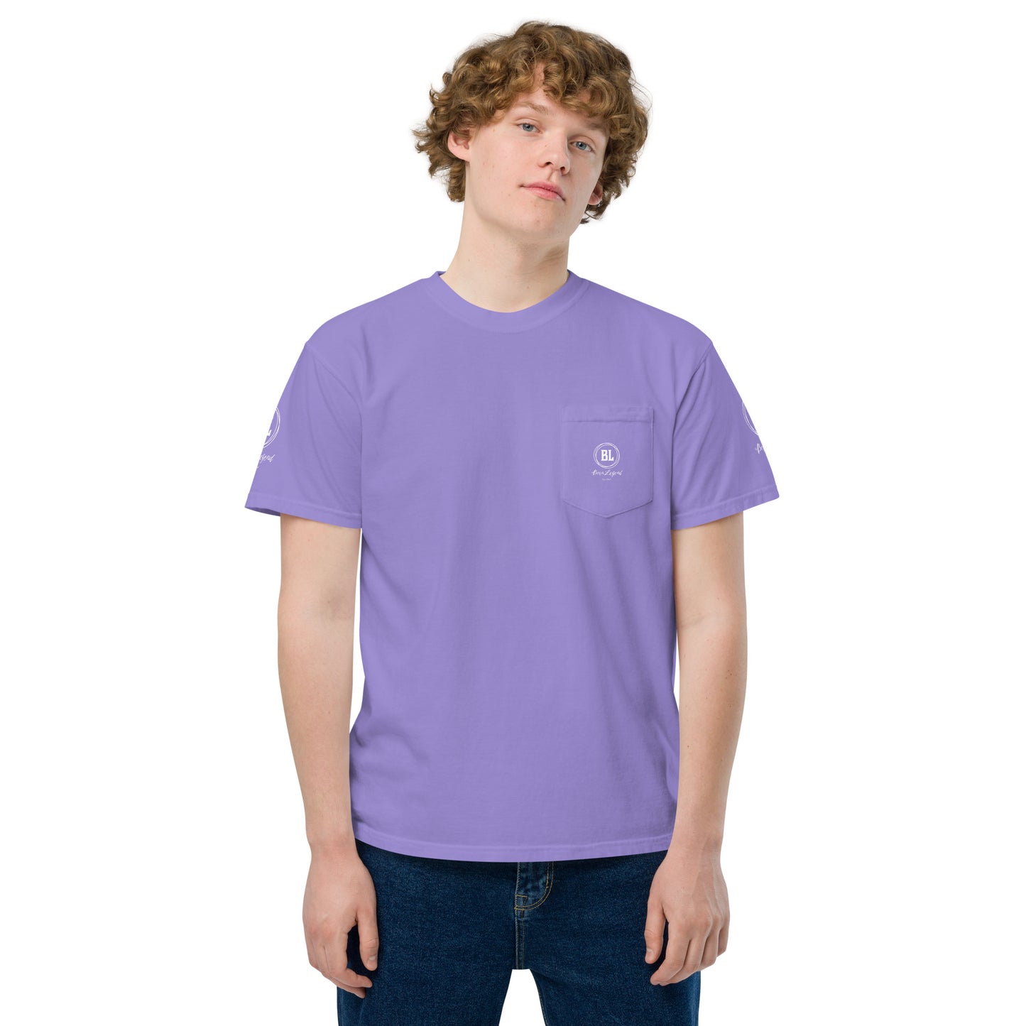 Born Legend Men's garment-dyed pocket t-shirt
