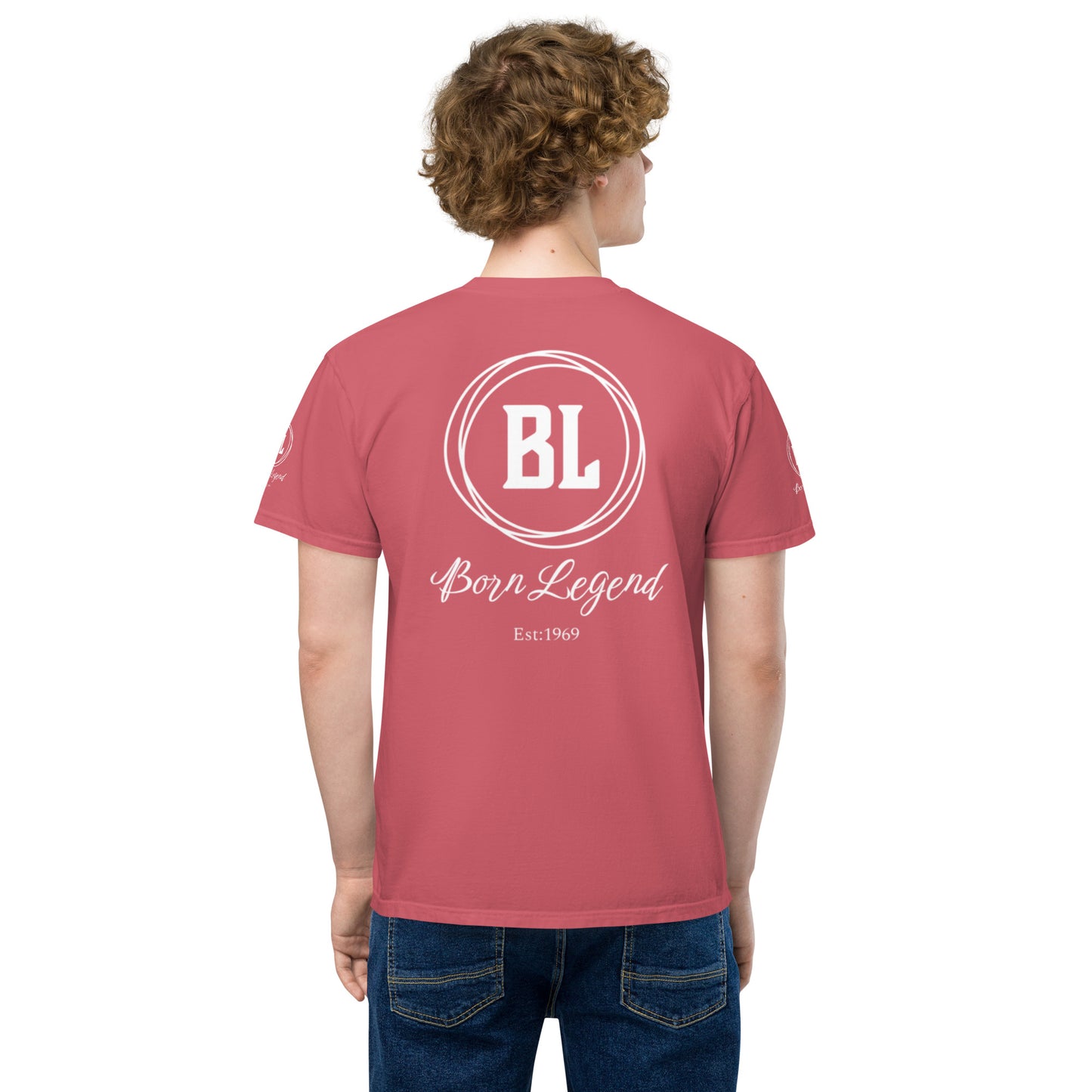 Born Legend Men's garment-dyed pocket t-shirt