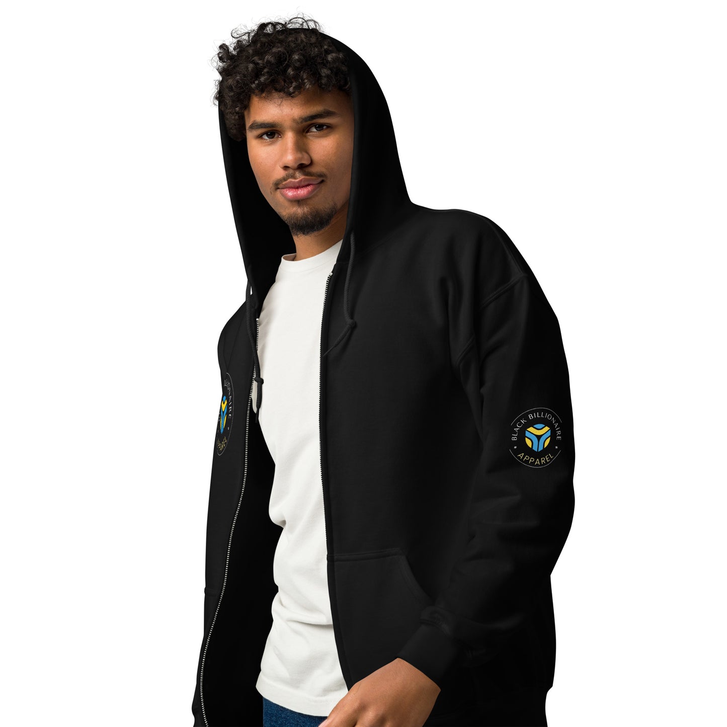 Black Billionaire Unisex heavy blend zip hoodie