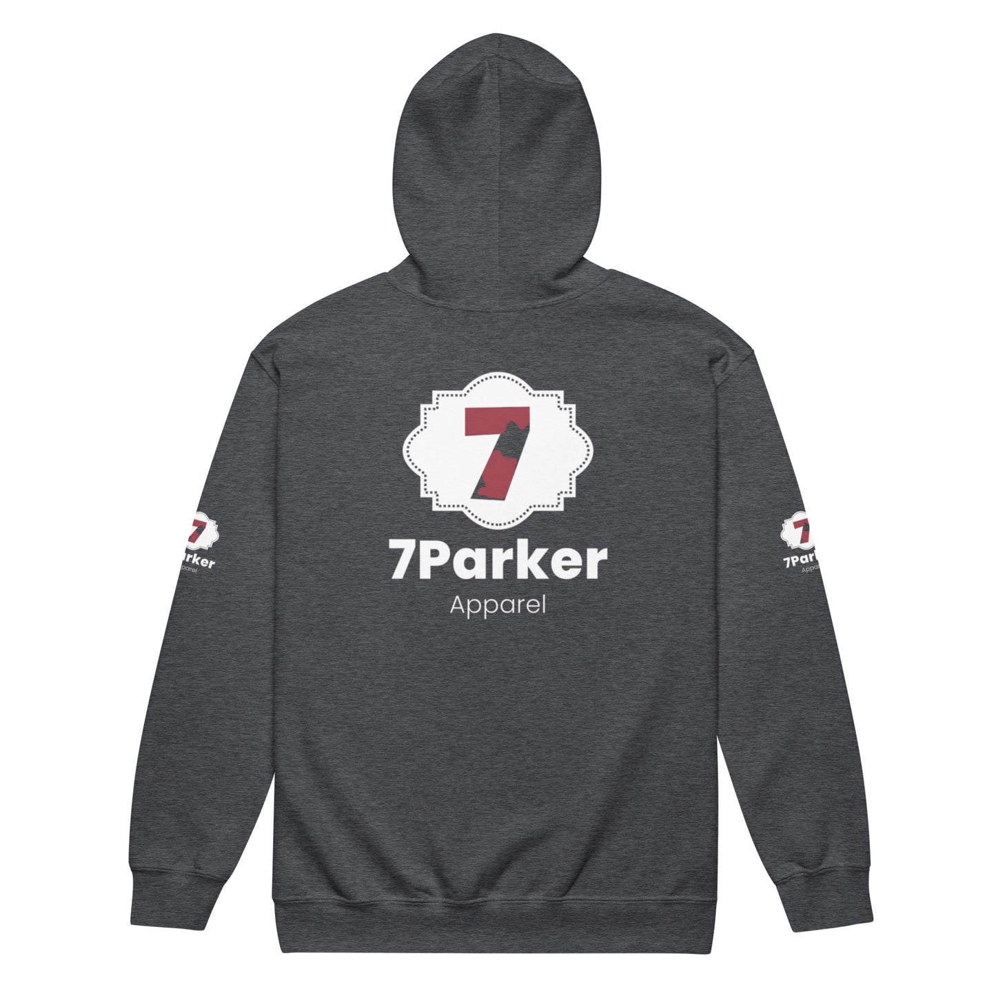 7PARKER unisex heavy blend zip hoodie