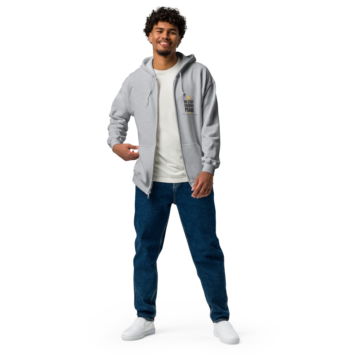 Men heavy blend zip hoodie