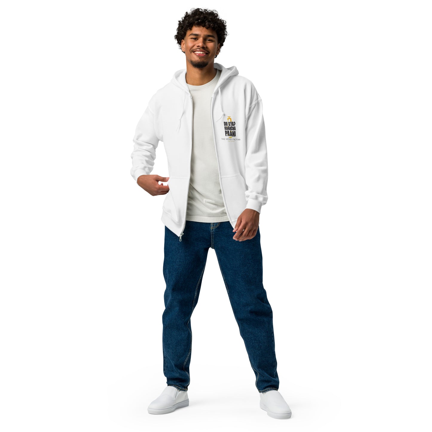 Men heavy blend zip hoodie