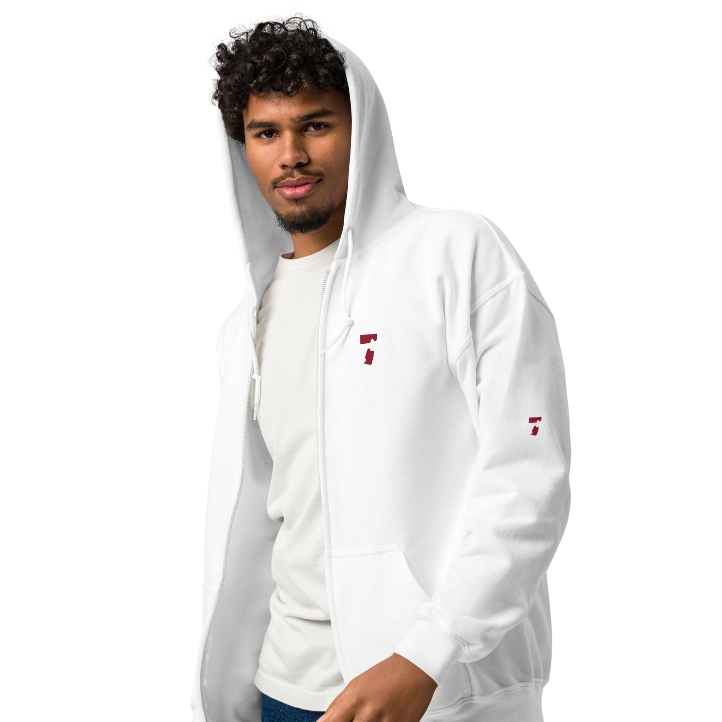 7PARKER unisex heavy blend zip hoodie