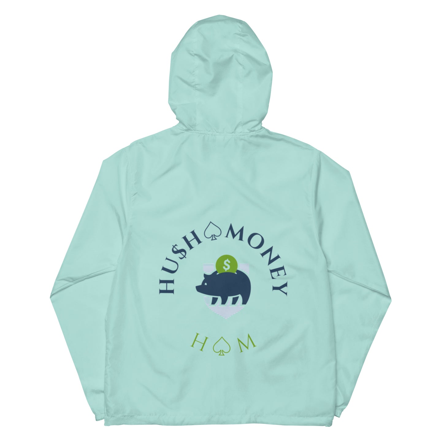 HU$H MONEY Unisex lightweight zip up windbreaker